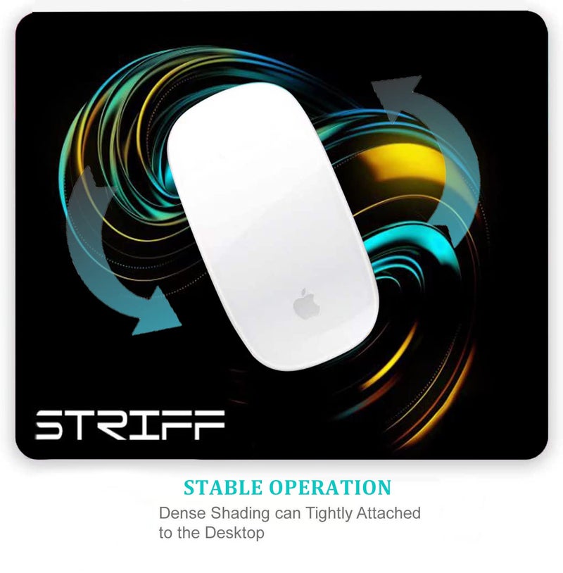 STRIFF Mpad Mouse Mat 230X190X3mm Gaming Mouse Pad, Non-Slip Rubber Base, Waterproof Surface, Premium-Textured, Compatible with Laser and Optical Mice(Universe Black) - Image 3
