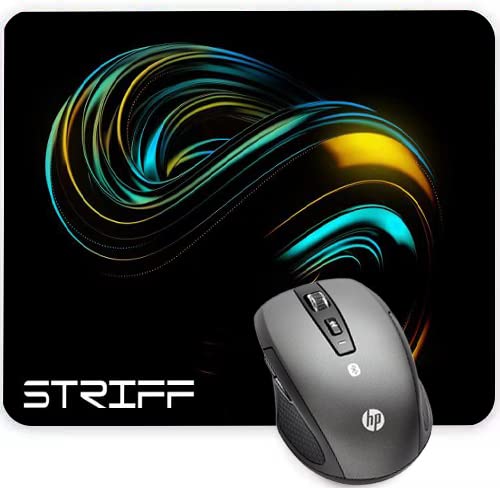 STRIFF Mpad Mouse Mat 230X190X3mm Gaming Mouse Pad, Non-Slip Rubber Base, Waterproof Surface, Premium-Textured, Compatible with Laser and Optical Mice(Universe Black) - Image 2