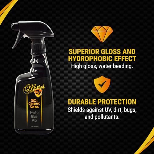 McKee's 37 - Hydro Blue Pro Sio2 Coating - Advanced Yet Easy Spray on Rinse Off Ceramic Coating for Enhanced Shine & Hydrophobic Protection (22 oz) - Image 3