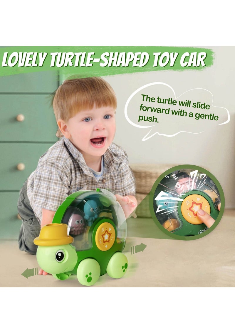 Excefore Baby Bath Toys with 2 Wind Up Toys,Cute Turtle Waterfall Water Station Toy with Cup, Swimming Shower Toys with Rotatable Waterwheel, Bathub Toys Gift for Boys Girls 2 3 4 years - Image 5