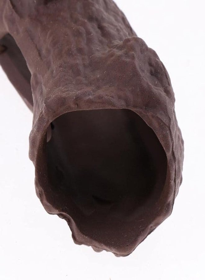 GIG BAZAAR Natural Tree Trunk Set of 2 Aquarium Fish Pleco Caves, Shelter and Breeding Area for Shrimp and Small Fish, Wooden Decor with Small Holes - Image 5