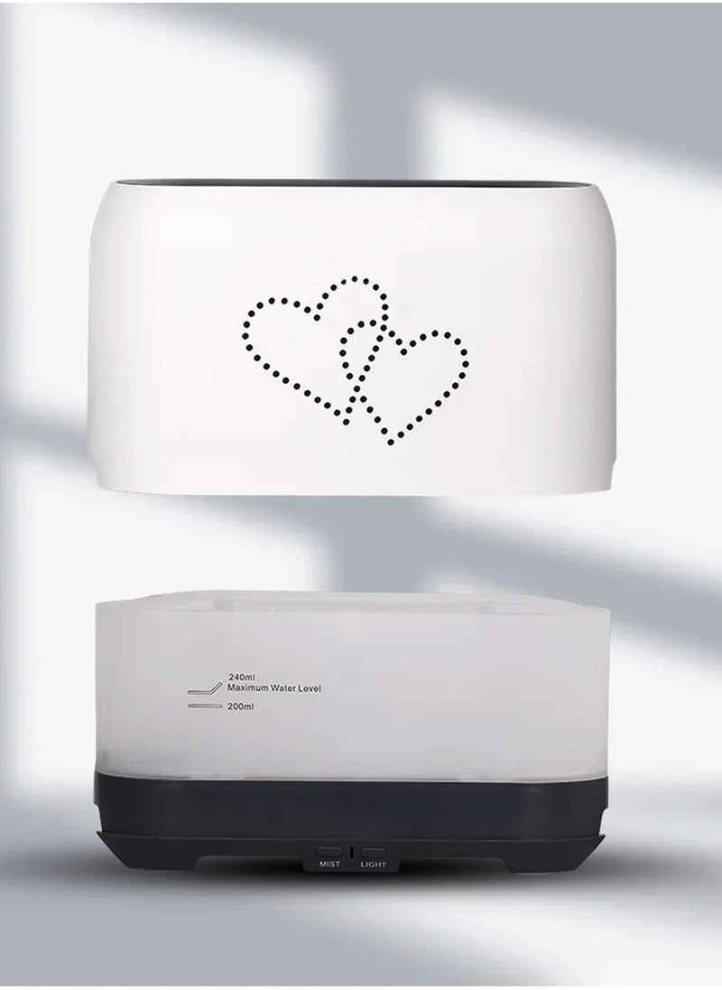 FEND Fend Fragrant Oil Diffuser Large Capacity Simulation Flame Upgrade Mist Air Humidifier White  - Image 3