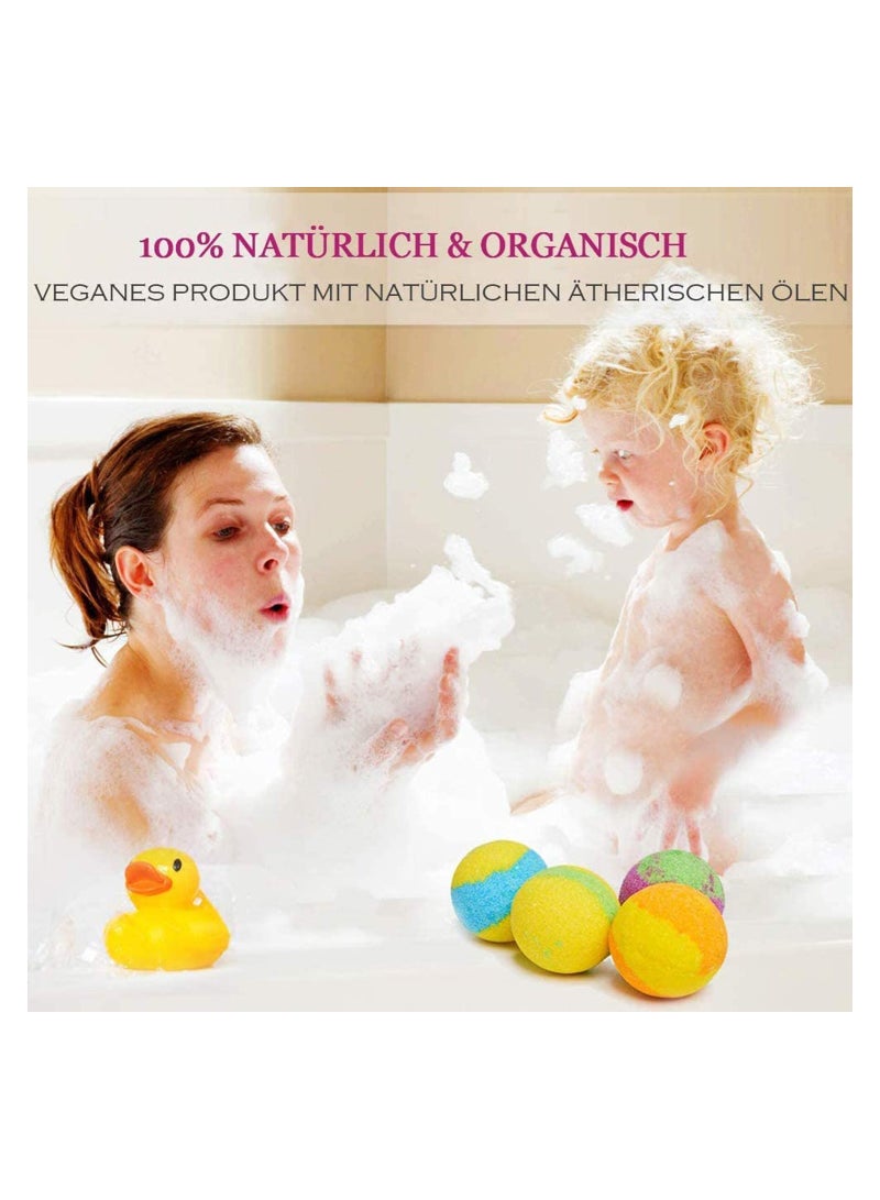SYOSI Bath Bombs Gift Set 12 Fizzy Bubble Organic Natural Vegan Spa Bomb Kit with Different Essential Oils Birthday idea for Women Men Kids and Teen Girls - Image 3