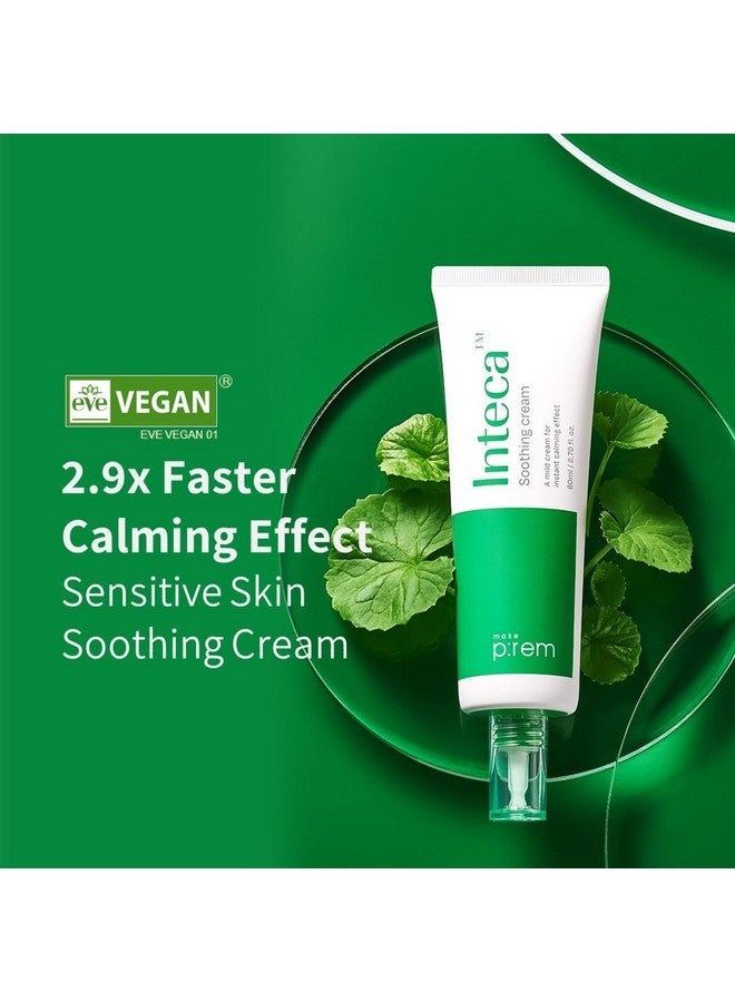 MAKEP:REM MAKE P:REM INTECA Soothing Cream, 2.9x Faster Absorbing & Calming Effect, Advanced Centella Extract for Sensitive Skin, EVE VEGAN, Korean Skin Care (2.70 fl.oz., 80ml) - Image 2
