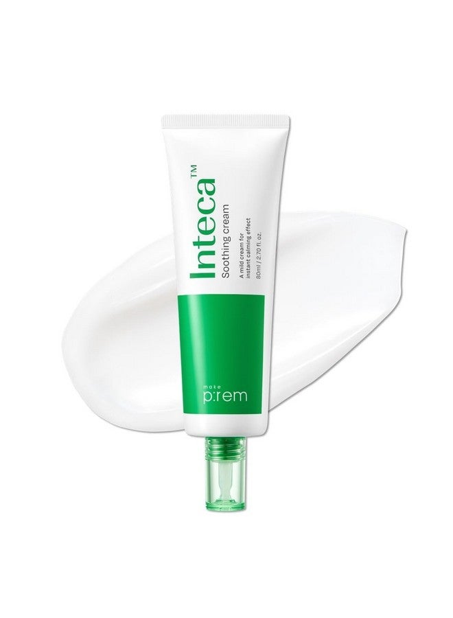 MAKEP:REM MAKE P:REM INTECA Soothing Cream, 2.9x Faster Absorbing & Calming Effect, Advanced Centella Extract for Sensitive Skin, EVE VEGAN, Korean Skin Care (2.70 fl.oz., 80ml) - Image 1