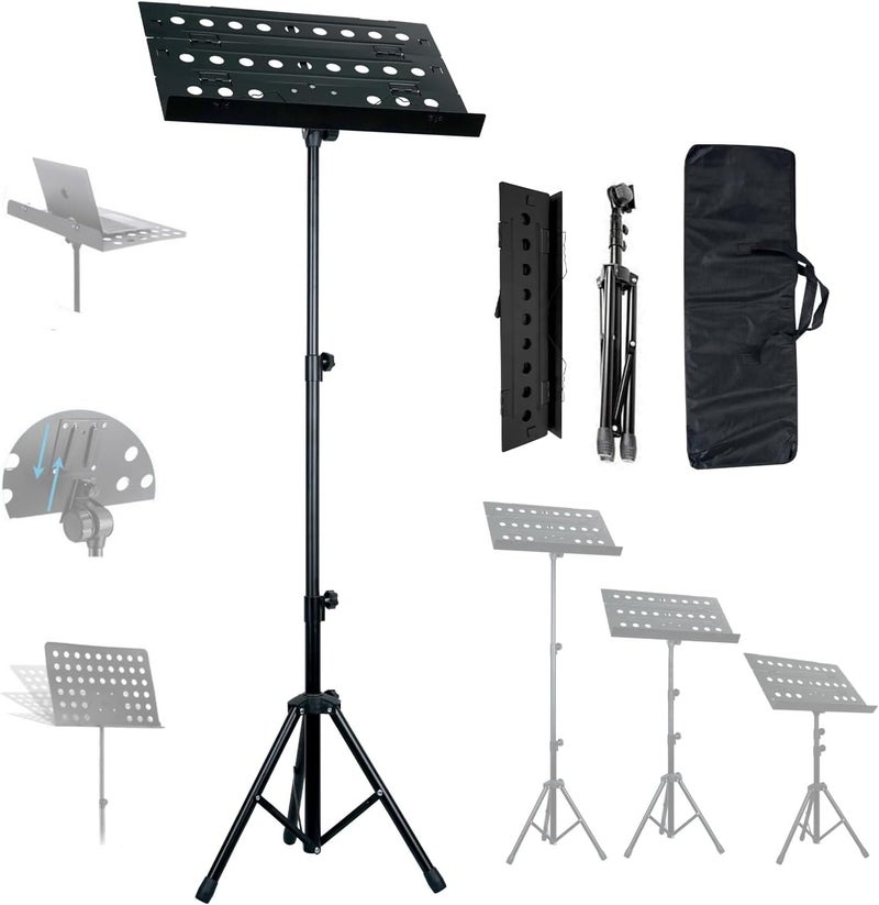 Kadence Small apartment fit Nk09f Professional Notation Stand Foldable Music Sheet Holder With 2-step Adjustable Height And Travel Pouch (K-NSTD-NK09F) Local licensed courier - Image 1