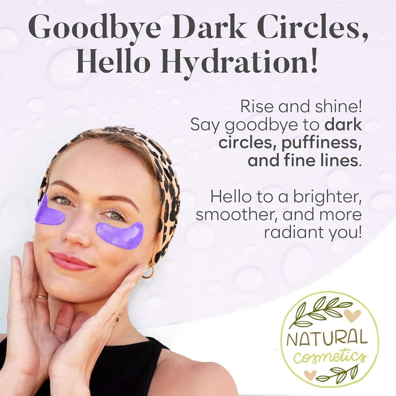 BLOOMORA Retinol Collagen Under Eye Patches 30 Pairs Under Eye Patches for Dark Circles and Puffy Eyes Under Eye Mask Puffy Eyes Treatment - Image 3