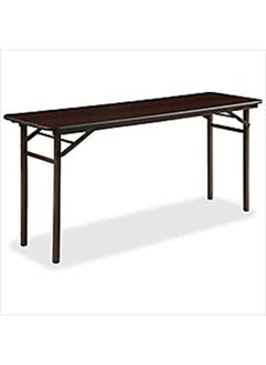 Lorell Folding Banquet Table, 61" Height X 15" Width X 15" Length, Mahogany  - Image 2