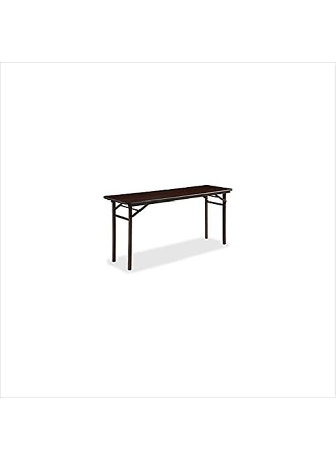 Lorell - Folding Banquet Table, 61" Height X 15" Width X 15" Length, Mahogany - Image 1