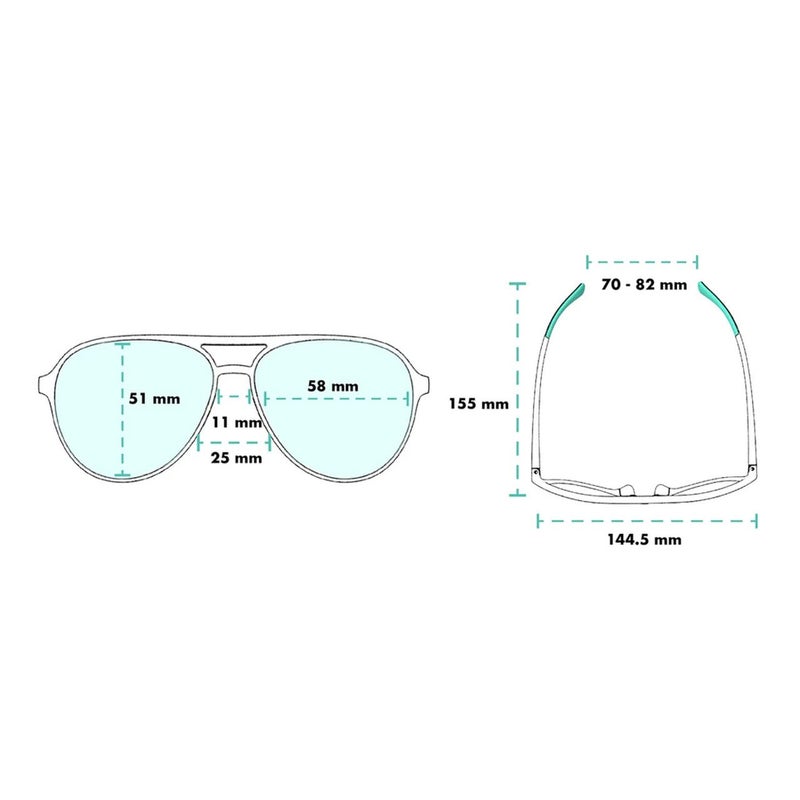Goodr Sunglasses - Captain Blunt's Red-Eye - Image 5