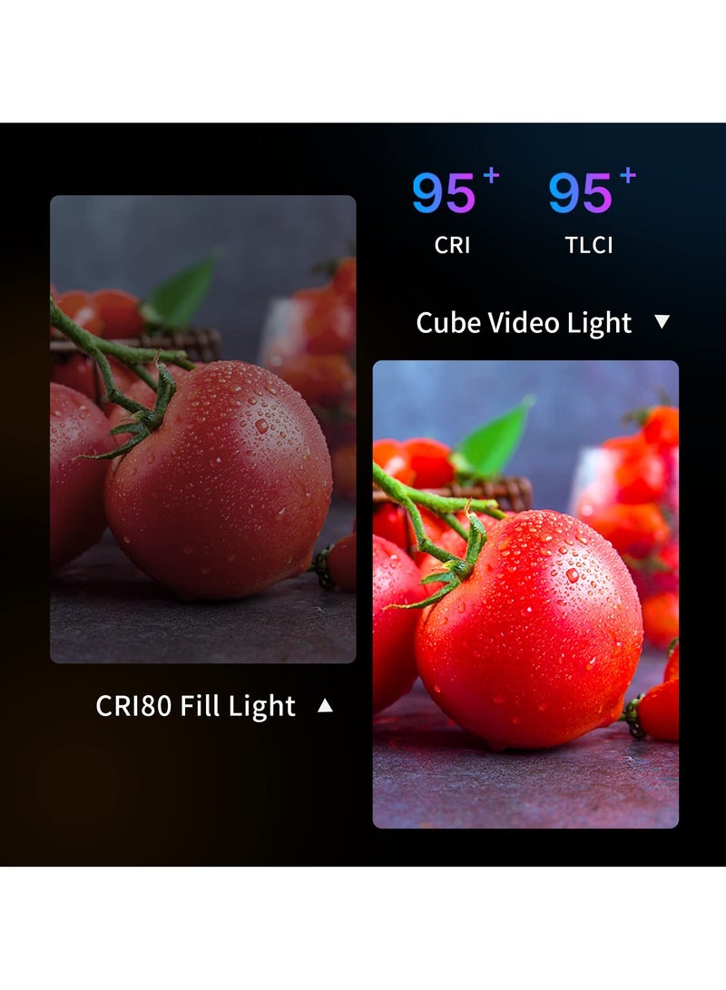 ULANZI VL49 Pro RGB Video Light, Mini Rechargeable LED Camera 360° Full Color Portable,2500-9000K Dimmable LED Panel Lamp w LCD Display,Photography Lighting Support Magnetic Attraction - Image 4
