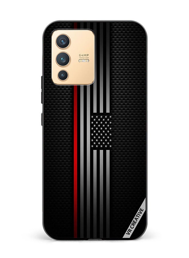 VR CREATIVE Protective Case Cover For Vivo V23 5G Abstract Design Multicolour - Image 1