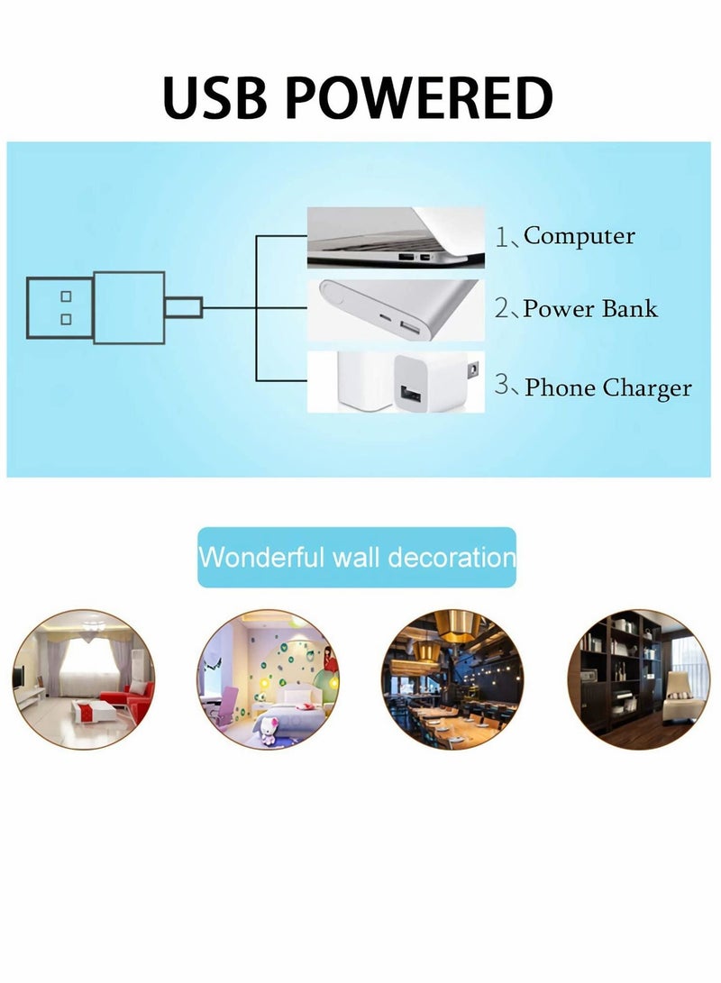 Y&D LOVE Shape LED Neon Light, Creative USB Charging Trunk Proposal Decoration Light Atmosphere Bedhead Room Arrangement Night for Party Festival Daily Life - Image 2