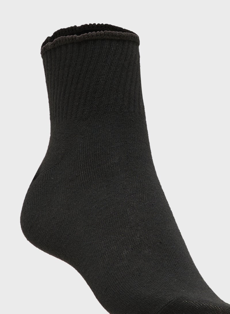 جينجر جوارب كاحل قطنية بحافة خس بثلاث قطع - Image 5