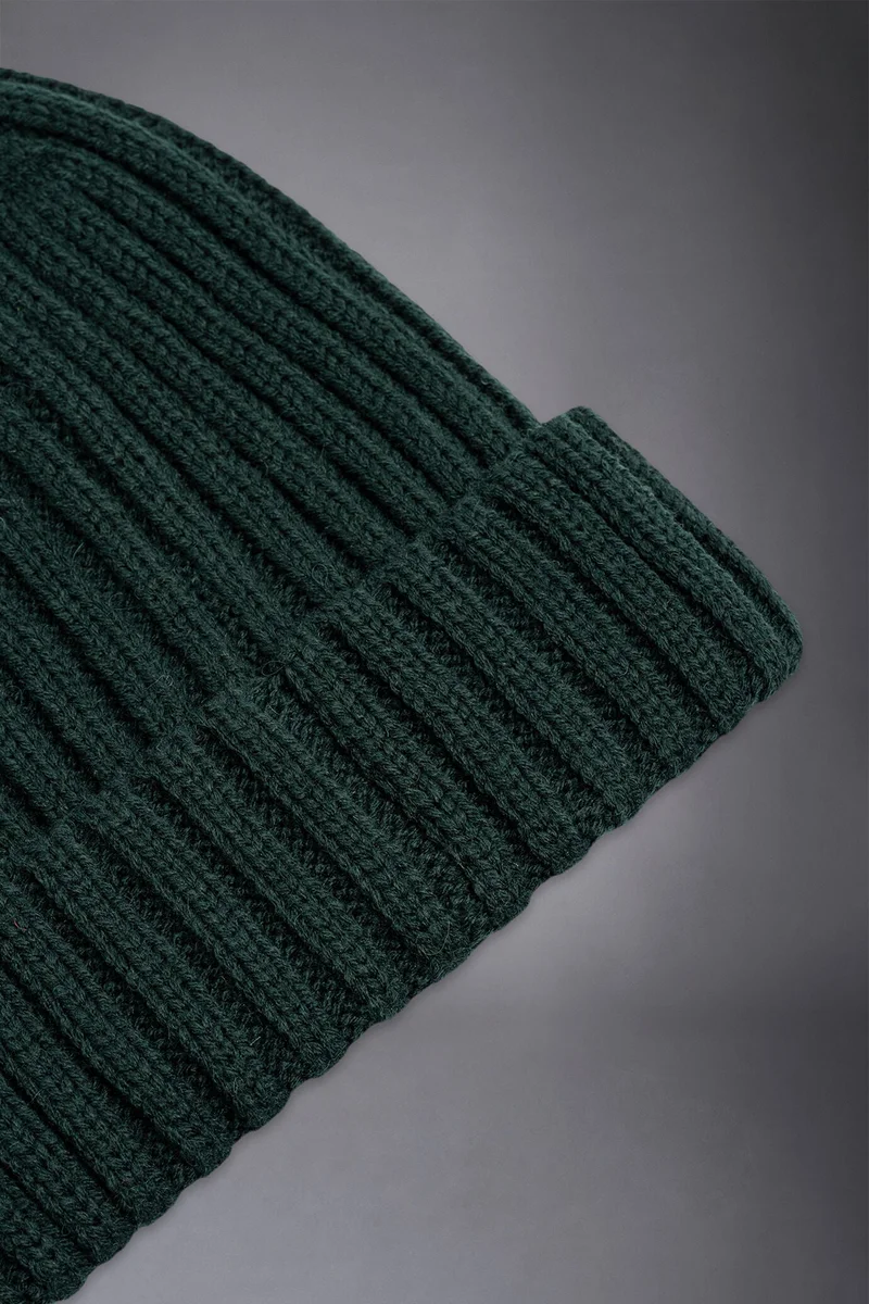 Doppelganger Green Men's ribbed cap - Forest Green for Men | Best Price UAE