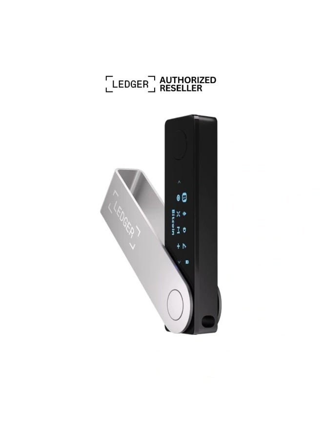 Ledger Nano X Hardware Wallet | Safest Crypto & NFT Cold Storage, Big Screen + Wireless Bluetooth & Type-C Connectivity, 5500+ Assets & Coins Supported, for iOS & Android, MacOS & Windows - Image 1
