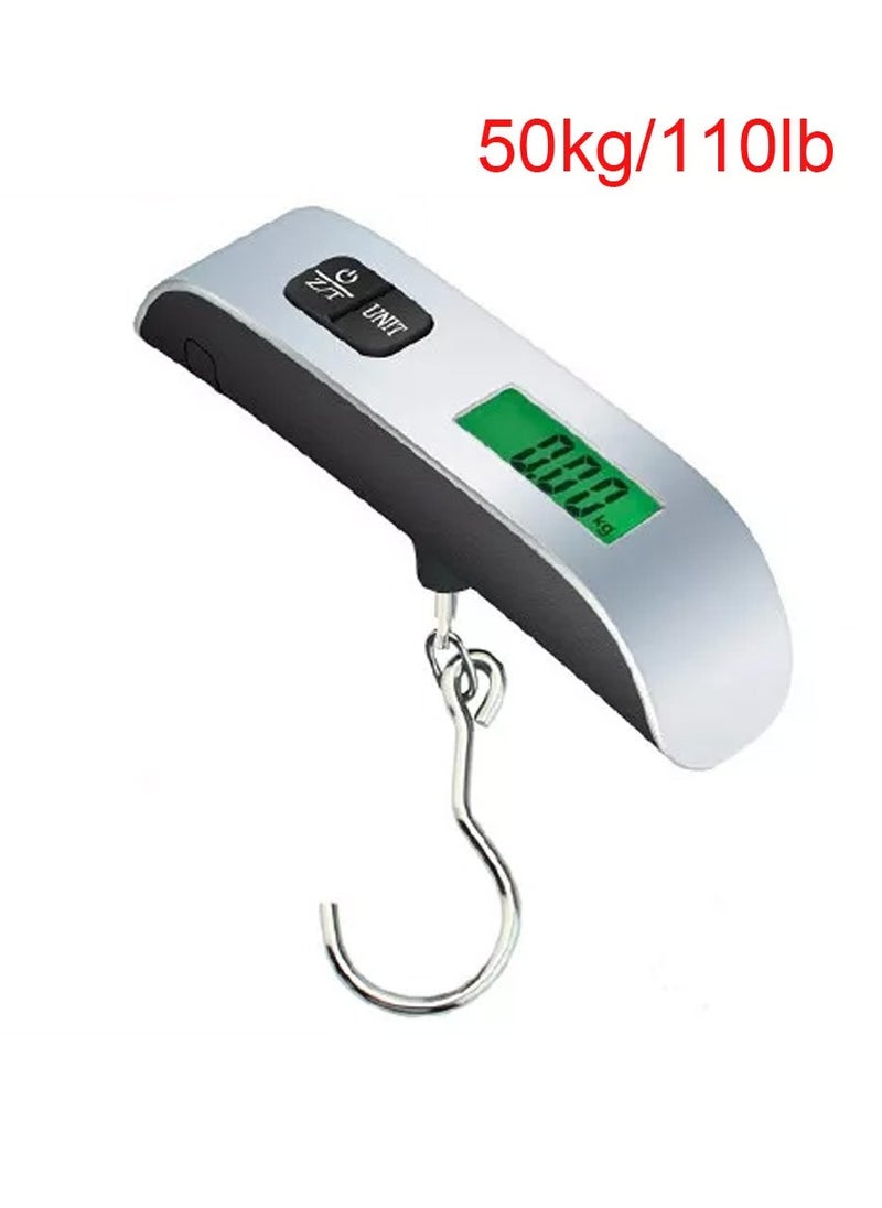 Generic Electronic Travel Scale, Portable Digital Luggage and Travel Bags Scale with LCD Reading Screen, 50 Kg Capacity - Silver  - Image 3