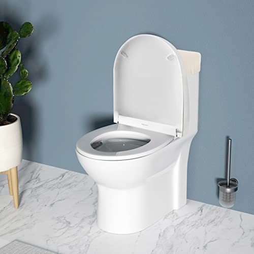 AZHCHKE Toilet Tank Lid Cover, Bathroom Stretch Washable Spandex Toilet Tank Protector Cover with Elastic Bottom, Beige - Image 5