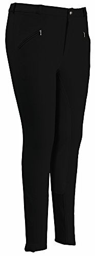 TuffRider Men's Regular Cotton Full Seat Breech, Black, 32 - Image 3