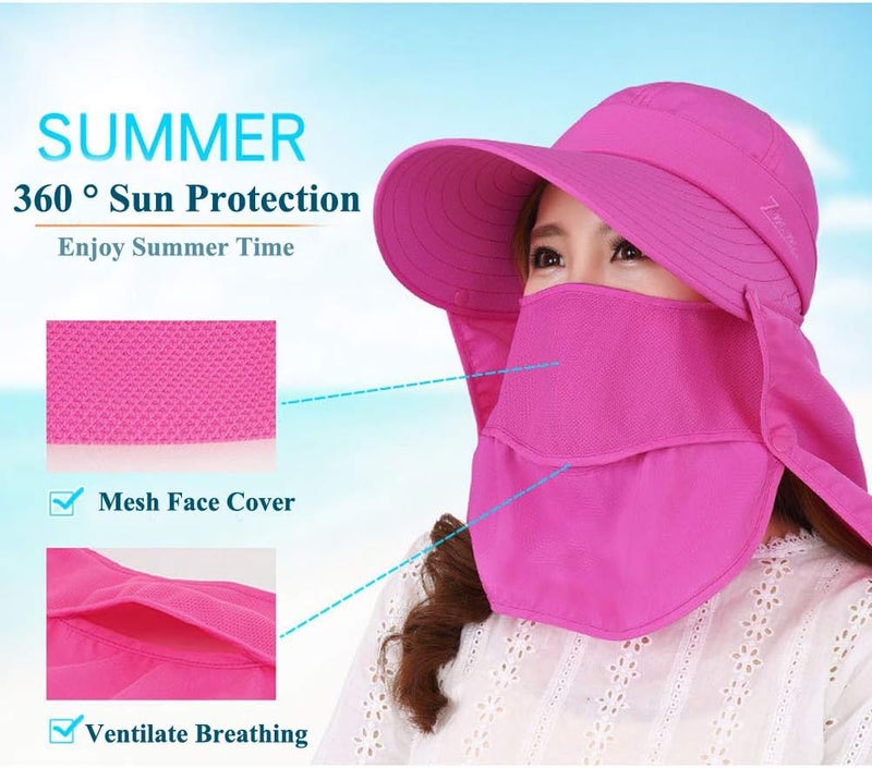BXT Women's Outdoor Legionnaire Hat with Detachable Flap - UPF 50+ Sun Protection - Image 5