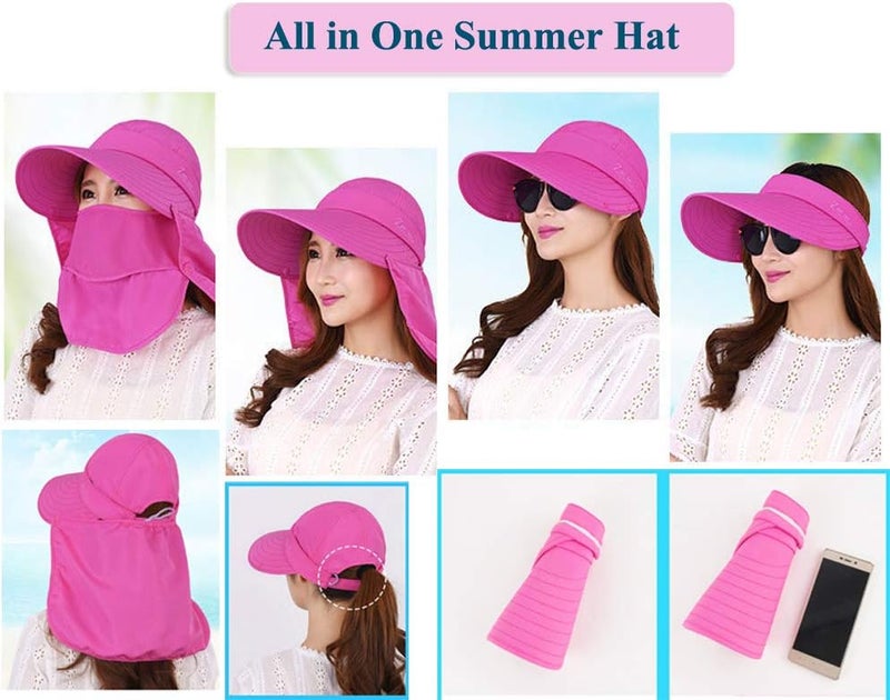 BXT Women's Outdoor Legionnaire Hat with Detachable Flap - UPF 50+ Sun Protection - Image 3