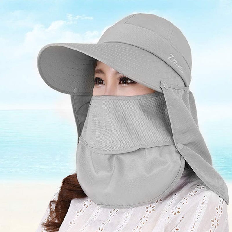 BXT Women's Outdoor Legionnaire Hat with Detachable Flap - UPF 50+ Sun Protection - Image 2