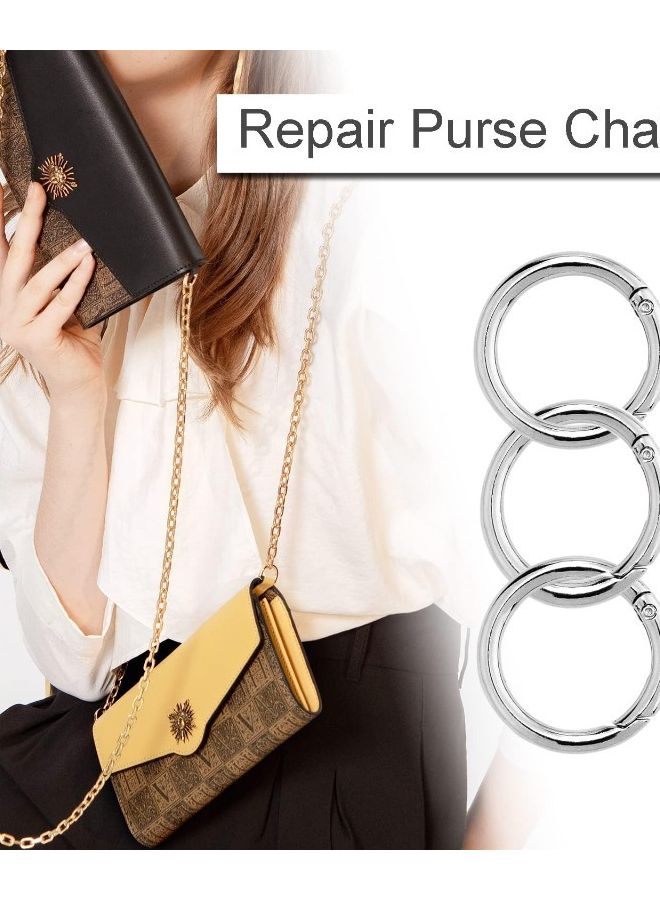 60 قطعة من مشابك كارابينر الفولاذية المقاومة للصدأ مع حلقات O الربيعية، مشابك خطافية متينة من سبائك الزنك - Image 5