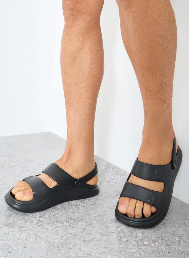 Styli Styli Men Dual Strap Comfort Sandals