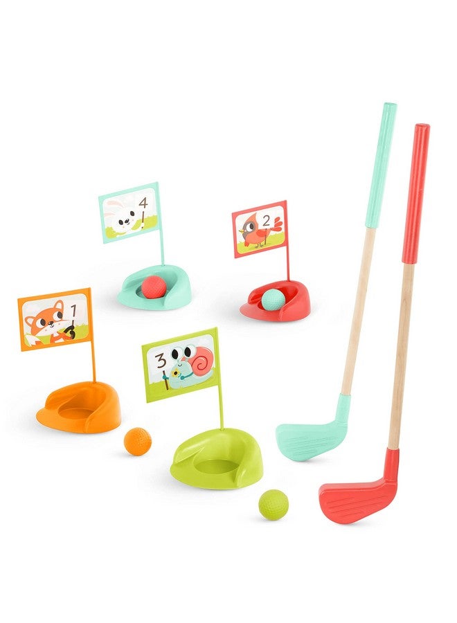 B. Toys ب. ألعاب - مجموعة جولف خشبية - رياضة في الهواء الطلق - مجموعة جولف مكونة من 15 قطعة للأطفال مع حقيبة تخزين - لعب تمثيلي - 3 سنوات وما فوق - Image 1