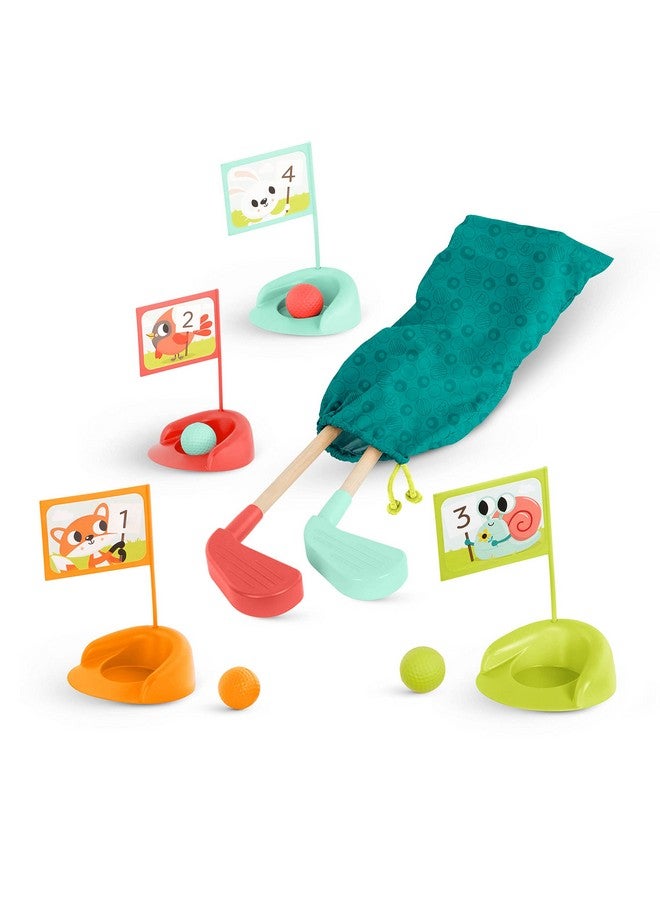 B. Toys ب. ألعاب - مجموعة جولف خشبية - رياضة في الهواء الطلق - مجموعة جولف مكونة من 15 قطعة للأطفال مع حقيبة تخزين - لعب تمثيلي - 3 سنوات وما فوق - Image 2