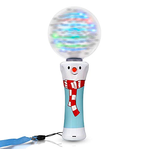 FlashingBlinkyLights Winter Wonderland Spinning Snowflake LED Light Up Wand - Image 1