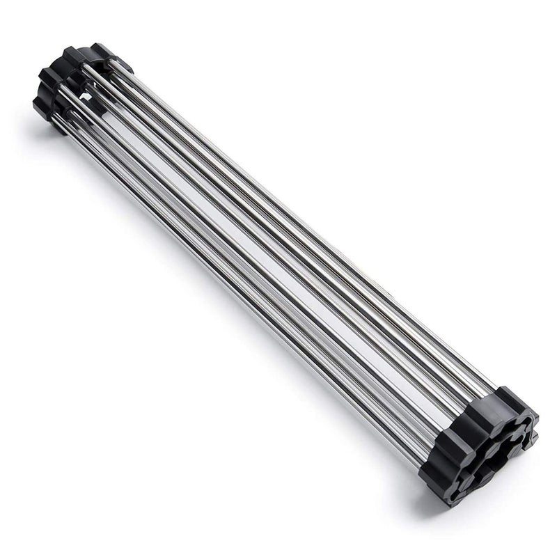 skyzone Multifunction Folding Kitchen Sink Rack, Sink Cover, Collapsible Dish Rack, Rolling Sink Rack, Kitchen Fruits Vegetables Drainer for Dishes - Image 1