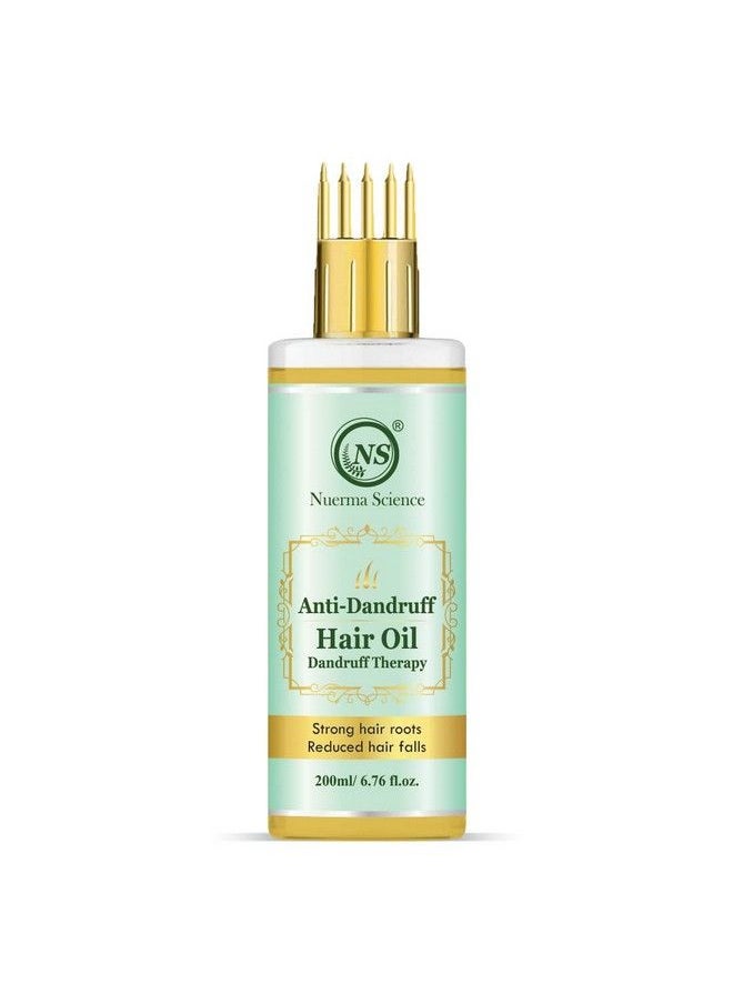 Nuerma Science Anti Dandruff Hair Oil With Comb Applicator For More Deep Root & Strong Healthy Hair(200 Ml Each Pack Of 2) 400 Ml  - Image 4