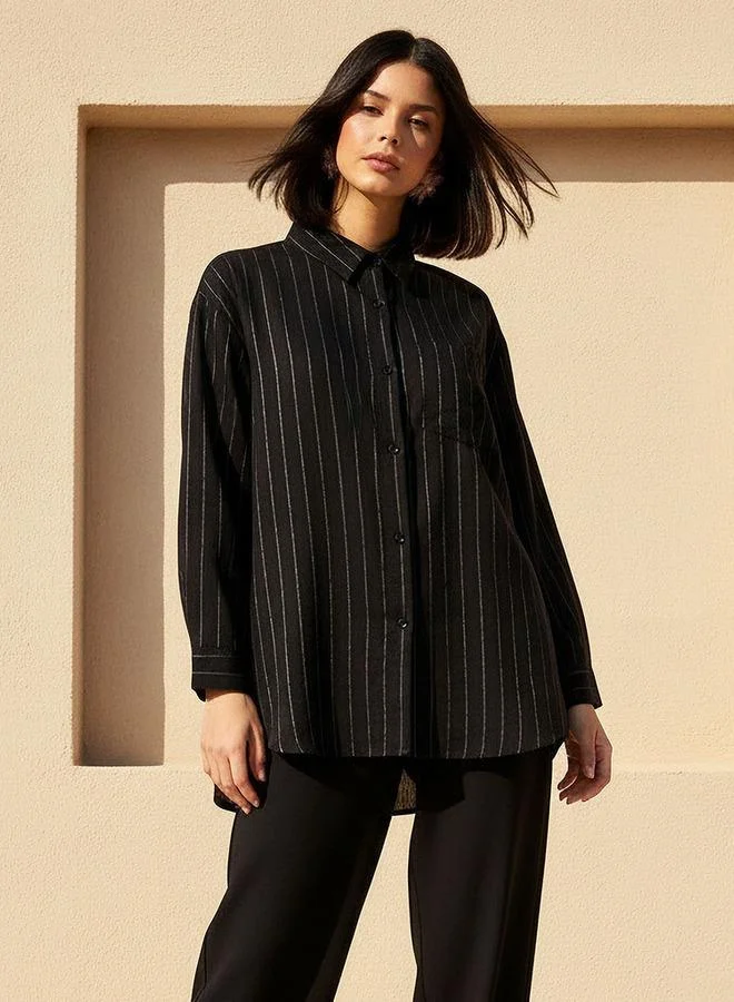 سبلاش فيڤ Regular Fit Shirt with Stripes