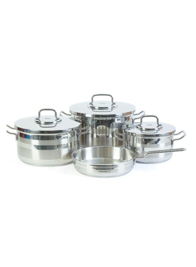 Korkmaz Korkmastron stainless steel cookware set, 7 pieces - Image 2