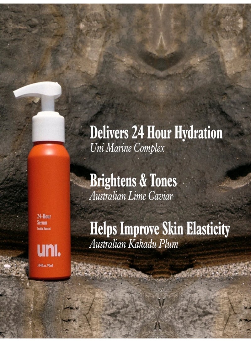 يوني سيروم الجسم 24 ساعة بتركيبة بحرية نظيفة – ترطيب طويل المفعول وملمس خفيف | UNI – 90 مل - Image 1