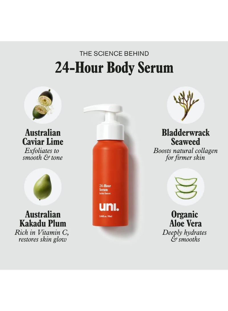 يوني سيروم الجسم 24 ساعة بتركيبة بحرية نظيفة – ترطيب طويل المفعول وملمس خفيف | UNI – 90 مل - Image 2