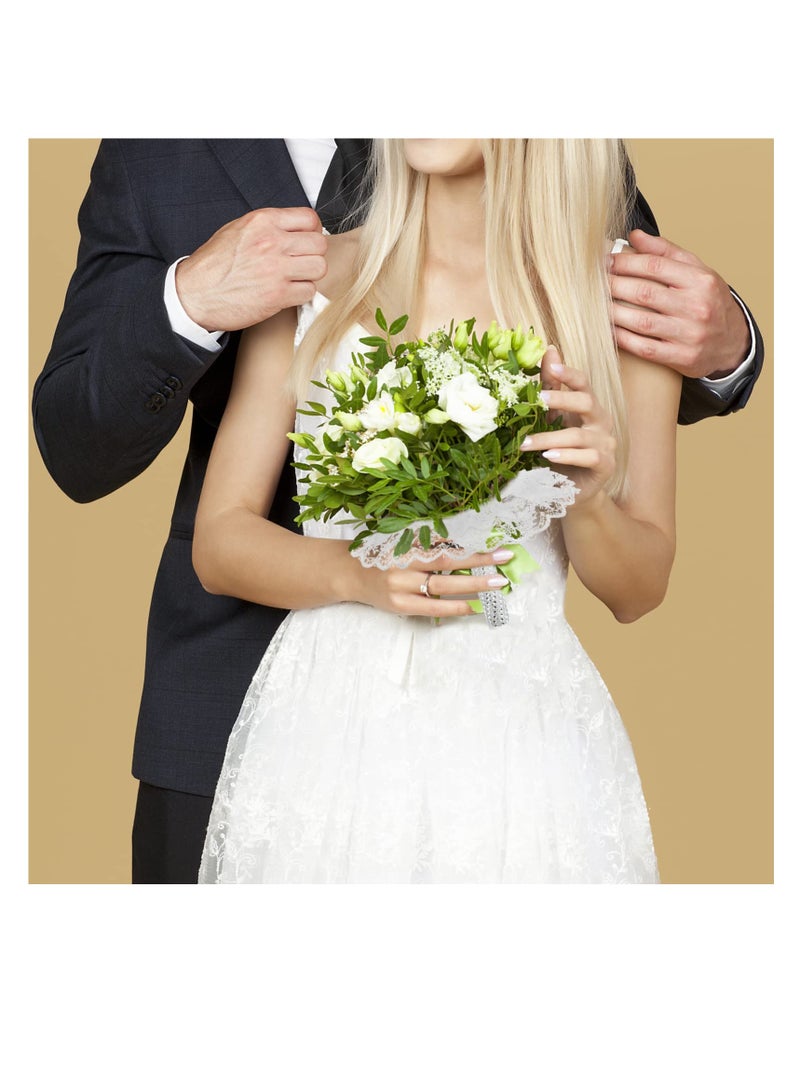 KASTWAVE Bouquet Holder Wedding Foam Floral Handle for Bride Artificial Flowers Compact Size Easy to Use High Quality Materials DIY Supplies Perfect for Wedding and Ceremony - Image 3