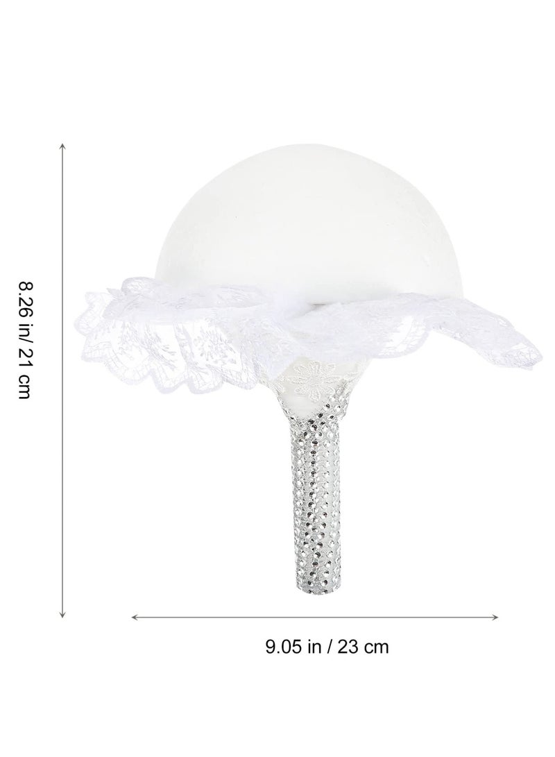 KASTWAVE Bouquet Holder Wedding Foam Floral Handle for Bride Artificial Flowers Compact Size Easy to Use High Quality Materials DIY Supplies Perfect for Wedding and Ceremony - Image 5