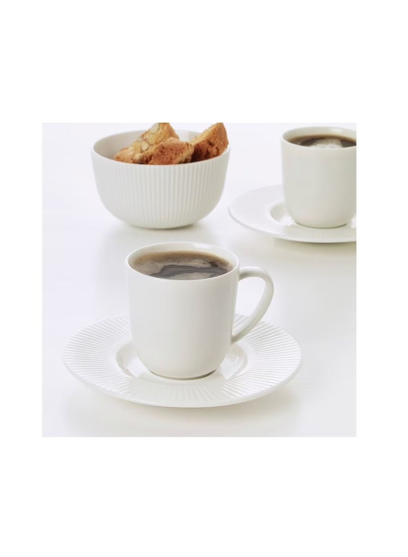 Espresso cup and saucer, white7 cl - Image 2