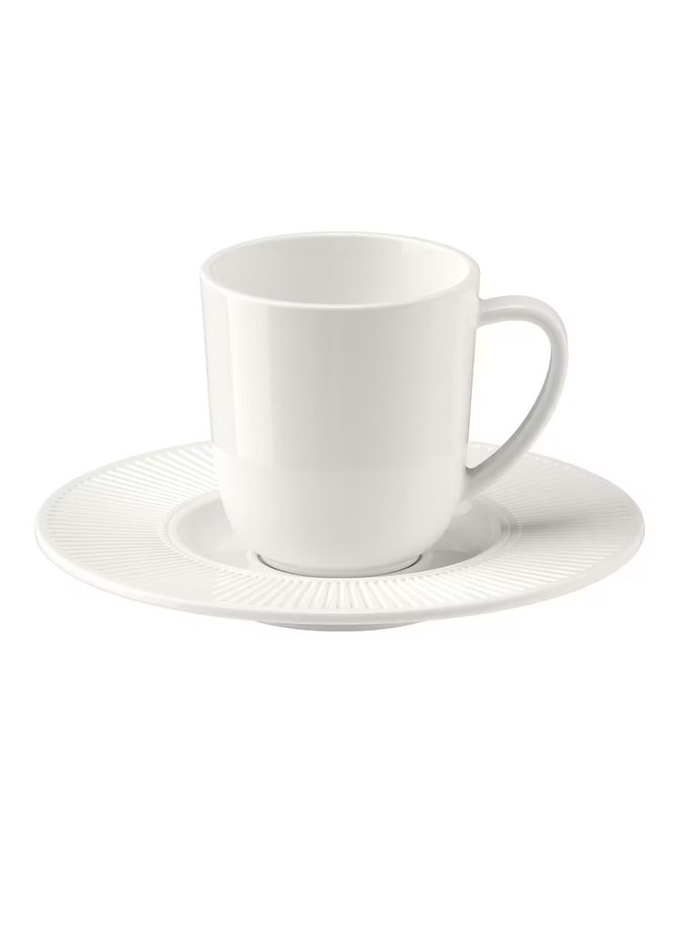 Espresso cup and saucer, white7 cl - Image 1