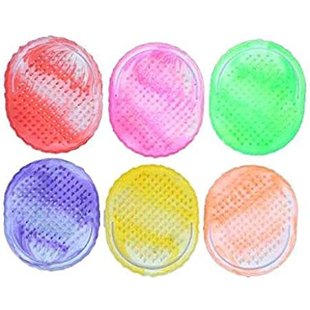 LJL Traders Portable Thin Pocket Comb, Scalp Massager (Oiling and Shampooing) Hair Comb Brush (Pack of 6 Multi Color) - Image 2