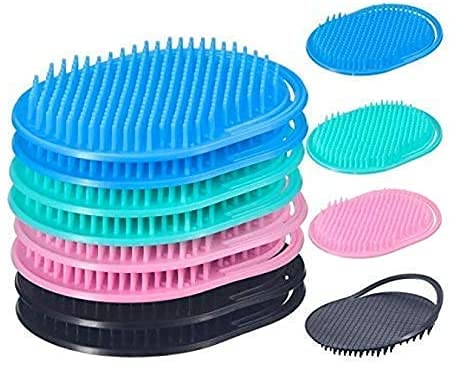 LJL Traders Portable Thin Pocket Comb, Scalp Massager (Oiling and Shampooing) Hair Comb Brush (Pack of 6 Multi Color) - Image 4