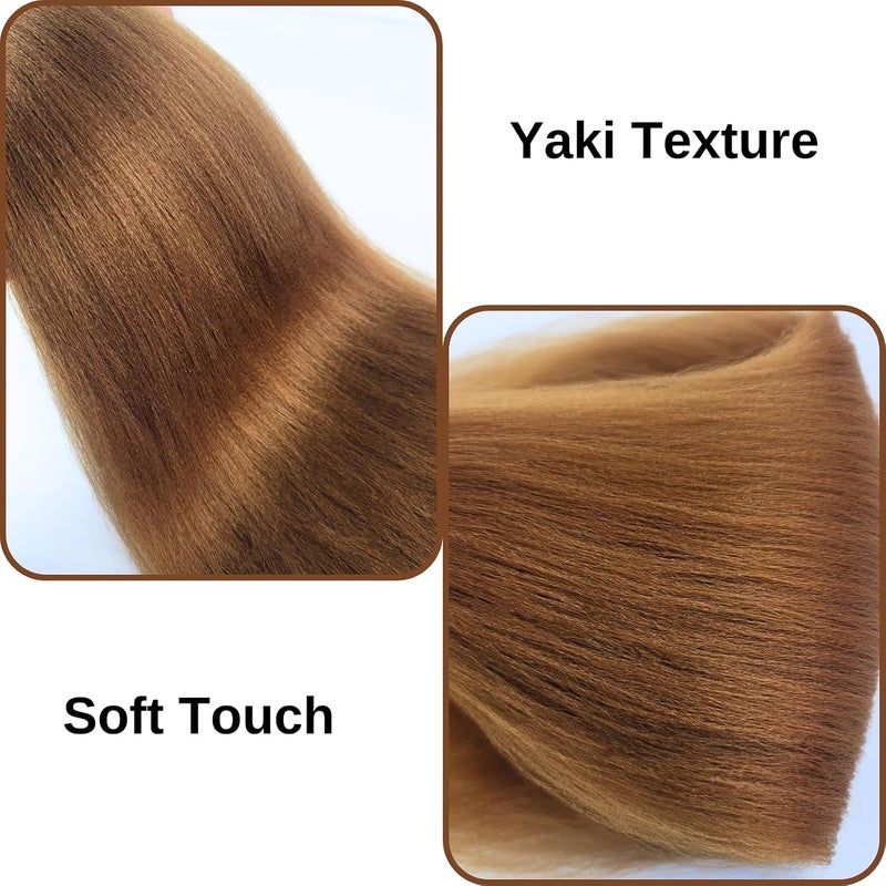 Leticia Honey Blonde Boho Hair for Braiding Color 27 Braiding Hair Pre Stretched Hypoallergenic Synthetic Knotless ez Braid Crochet Boho Braids Itch Free Non Toxic 26 Inch - Image 5