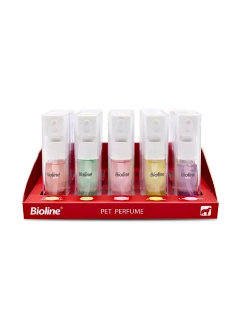 بايولاين عطر للحيوانات الأليفة - رائحة منعشة تدوم طويلاً 10 مل (علبة تحتوي على 15 قطعة)