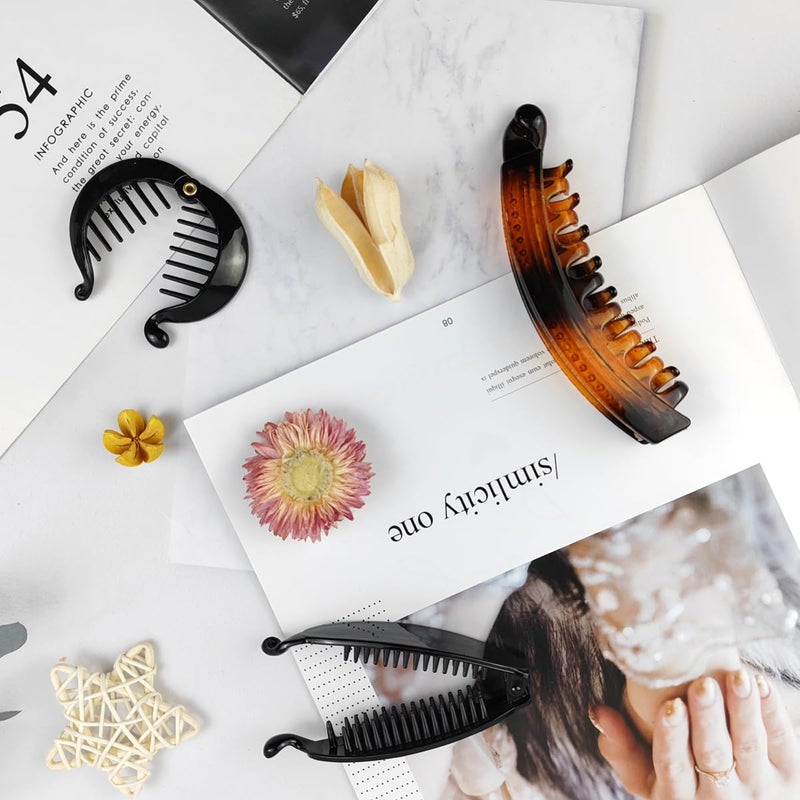 ROYHOO 20PCS Banana Hair Clips Classic Hair Comb Banana Clips Ponytail Hair Holder for Women Girls, 7 Styles - Image 5