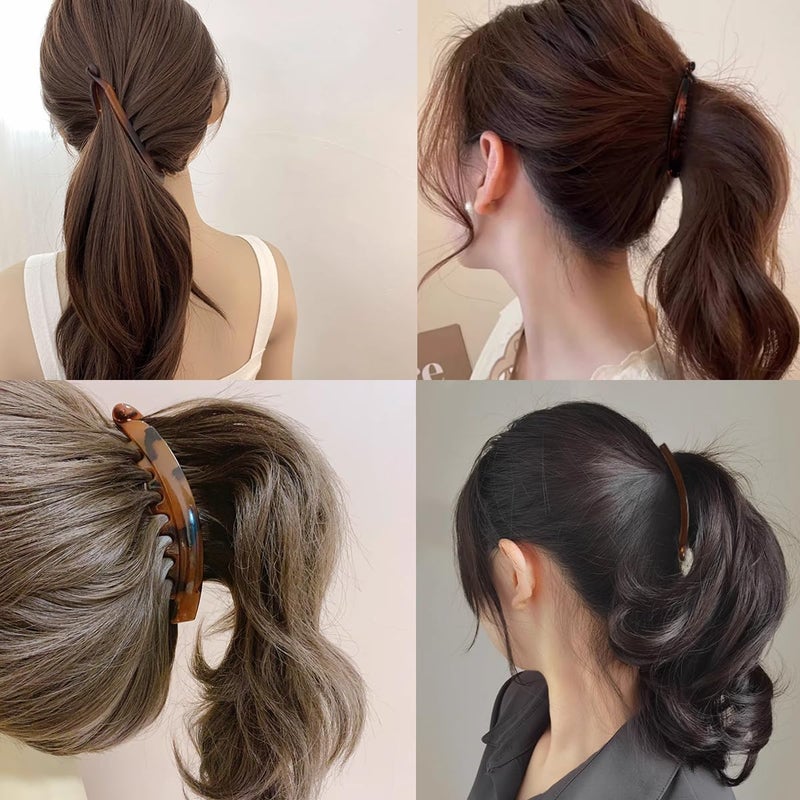 ROYHOO 20PCS Banana Hair Clips Classic Hair Comb Banana Clips Ponytail Hair Holder for Women Girls, 7 Styles - Image 3