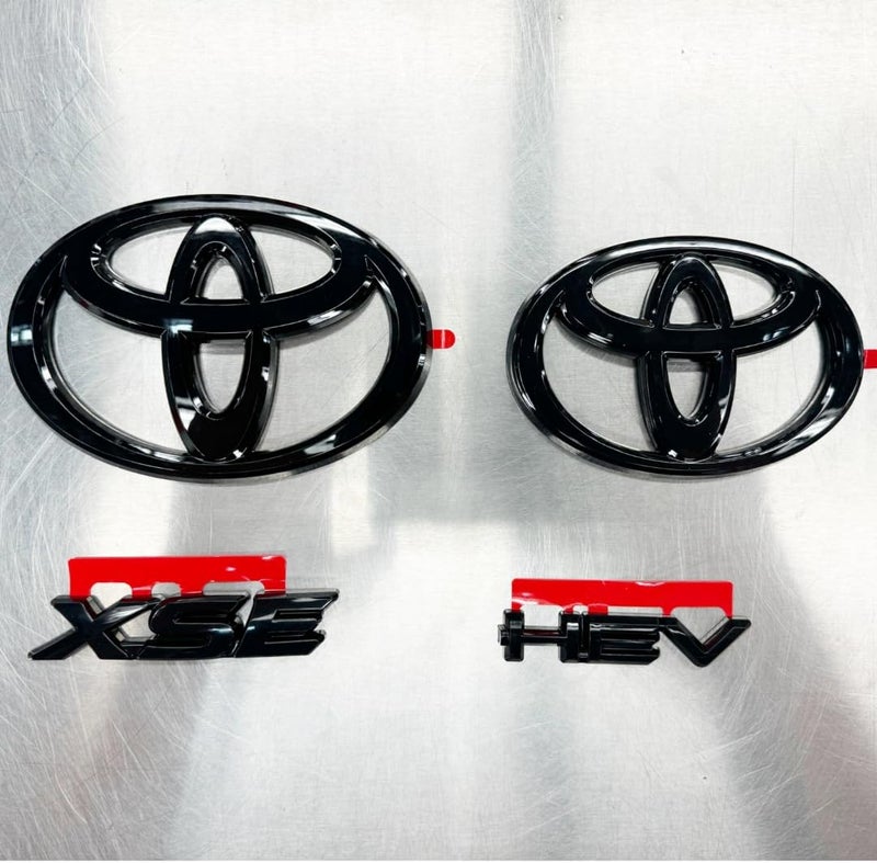 TOYOTA Genuine Toyota 2025 Camry XSE Gloss Black Emblem Overlays Set - Image 1