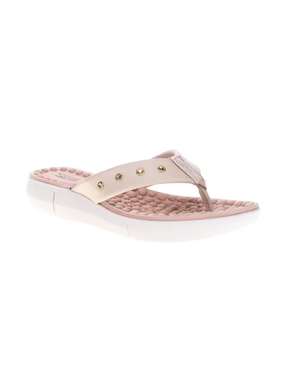 مودار Modare Ladies Flat Sandals Cream | Made In Brazil