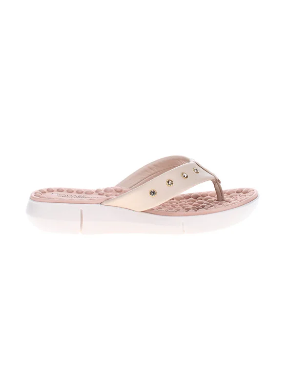 مودار Modare Ladies Flat Sandals Cream | Made In Brazil